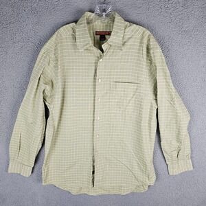 BULLOCK & JONES Shirt Mens Large Button Up Long Sleeve Top Plaid